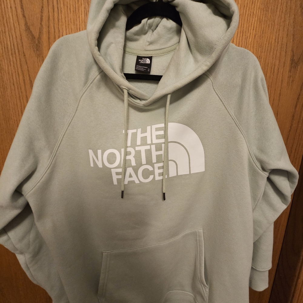 The North Face Womens Sage Green Logo Pullover Hoodie
